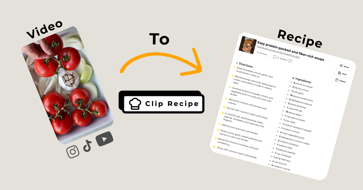 Clip Recipe Launch: TikTok and YouTube Recipe Extraction